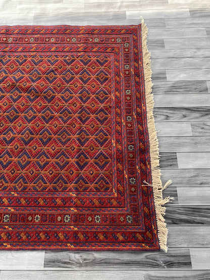 Handmade Afghan Tribal Meshwani Rug 204x152 cm KAS#775