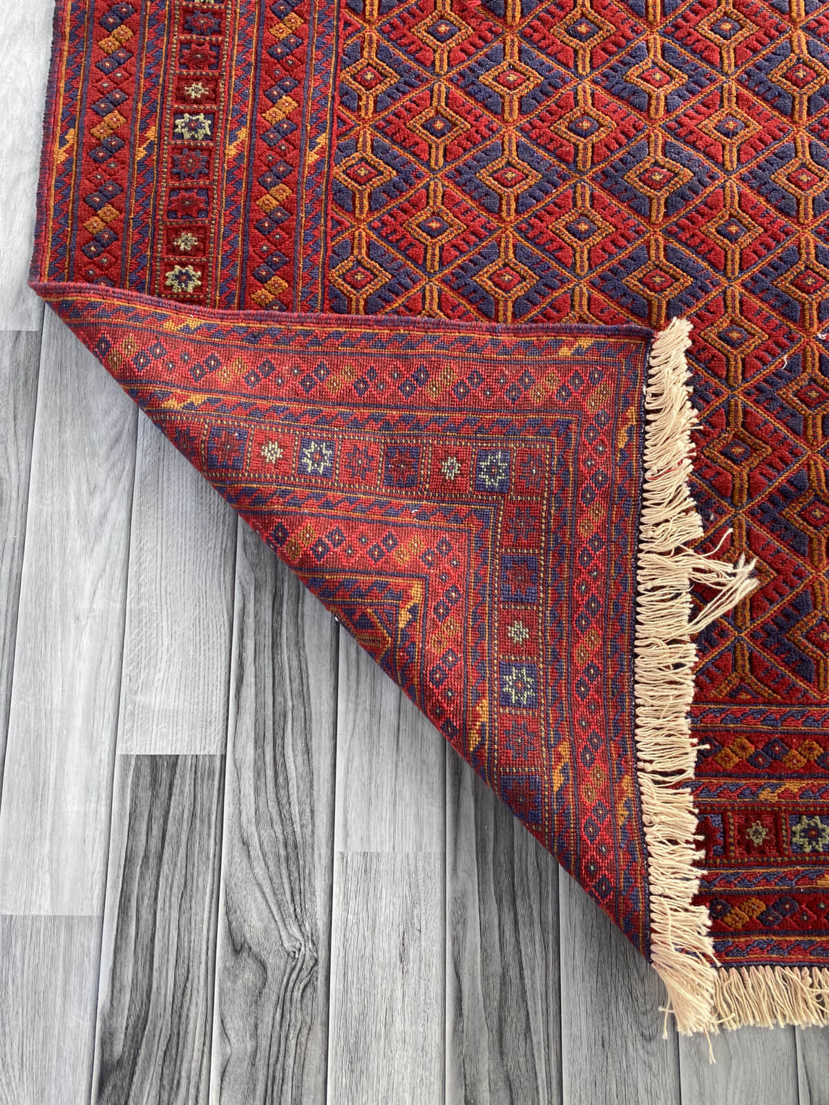 Handmade Afghan Tribal Meshwani Rug 204x152 cm KAS#775