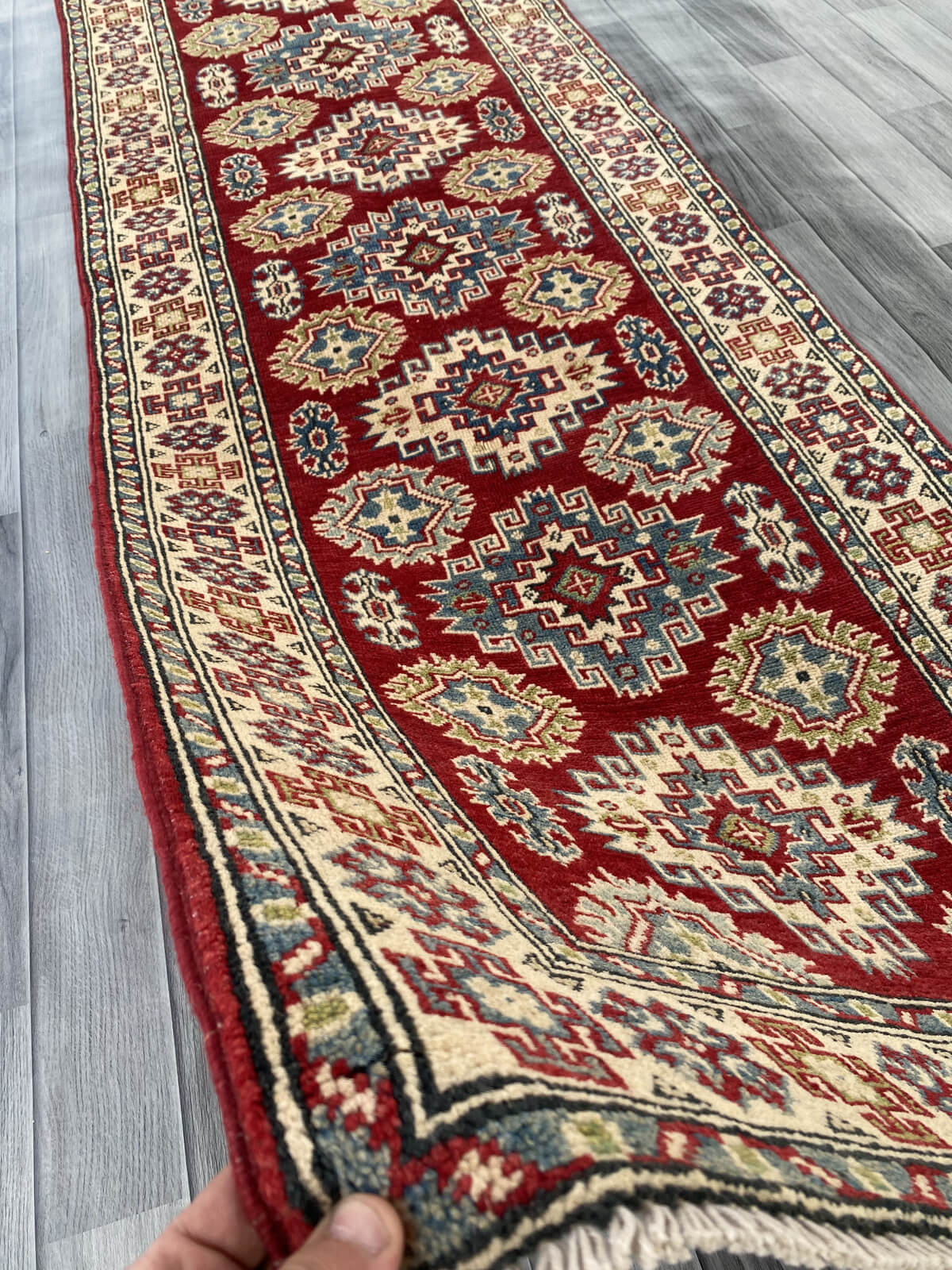 Handmade Traditional Kazak Runner Rug  288 cm x 80 cm   SK#1123