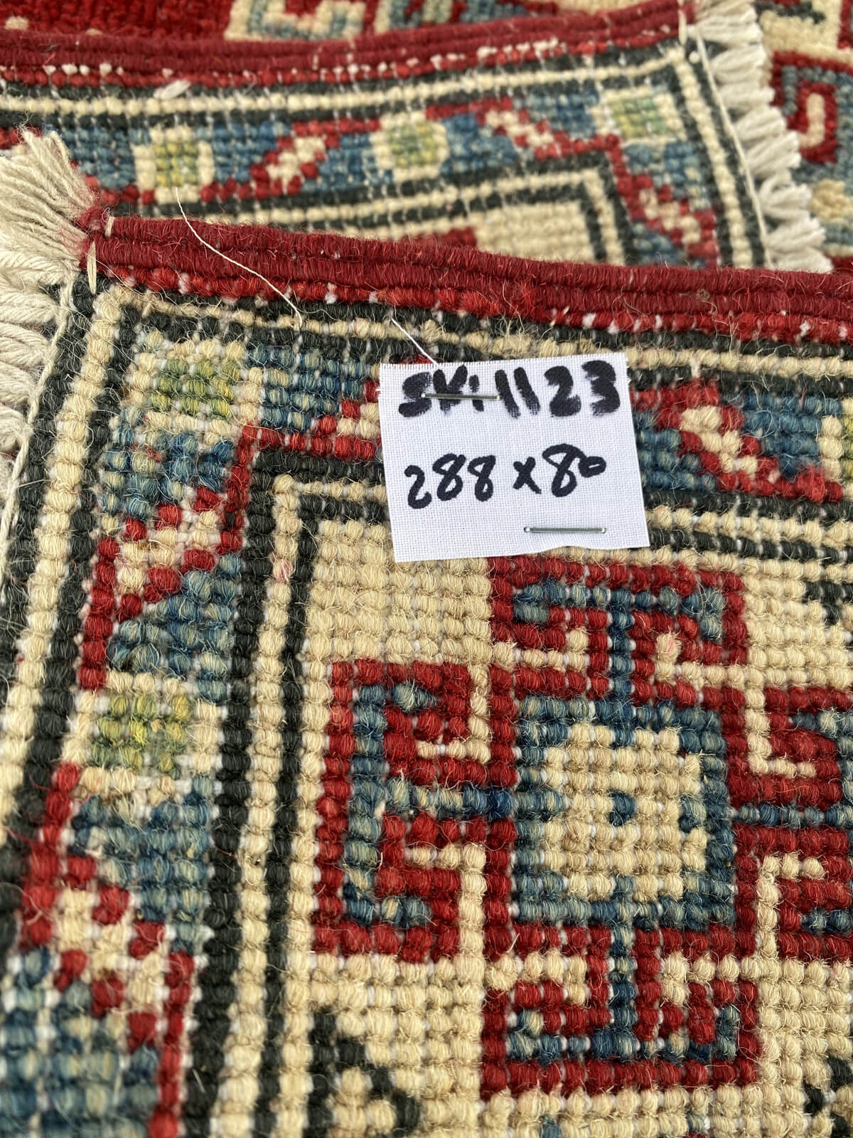 Handmade Traditional Kazak Runner Rug  288 cm x 80 cm   SK#1123