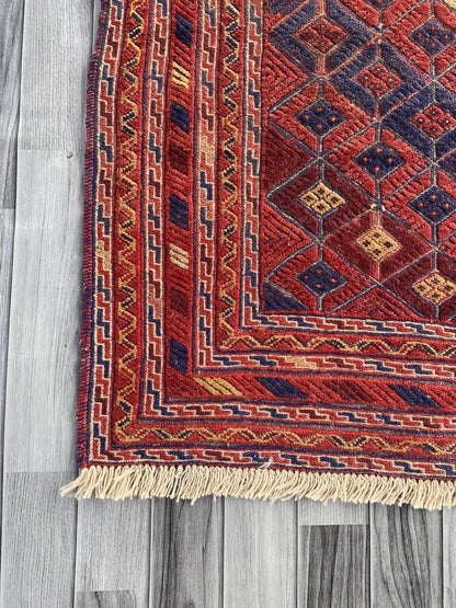 Handmade Afghan Tribal Meshwani Rug 190x158 cm KAS#776
