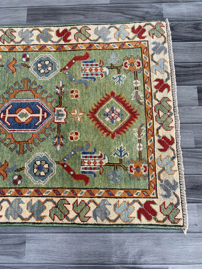 Handmade Traditional Kazak Runner Rug  304 cm x 82 cm  SK#1124
