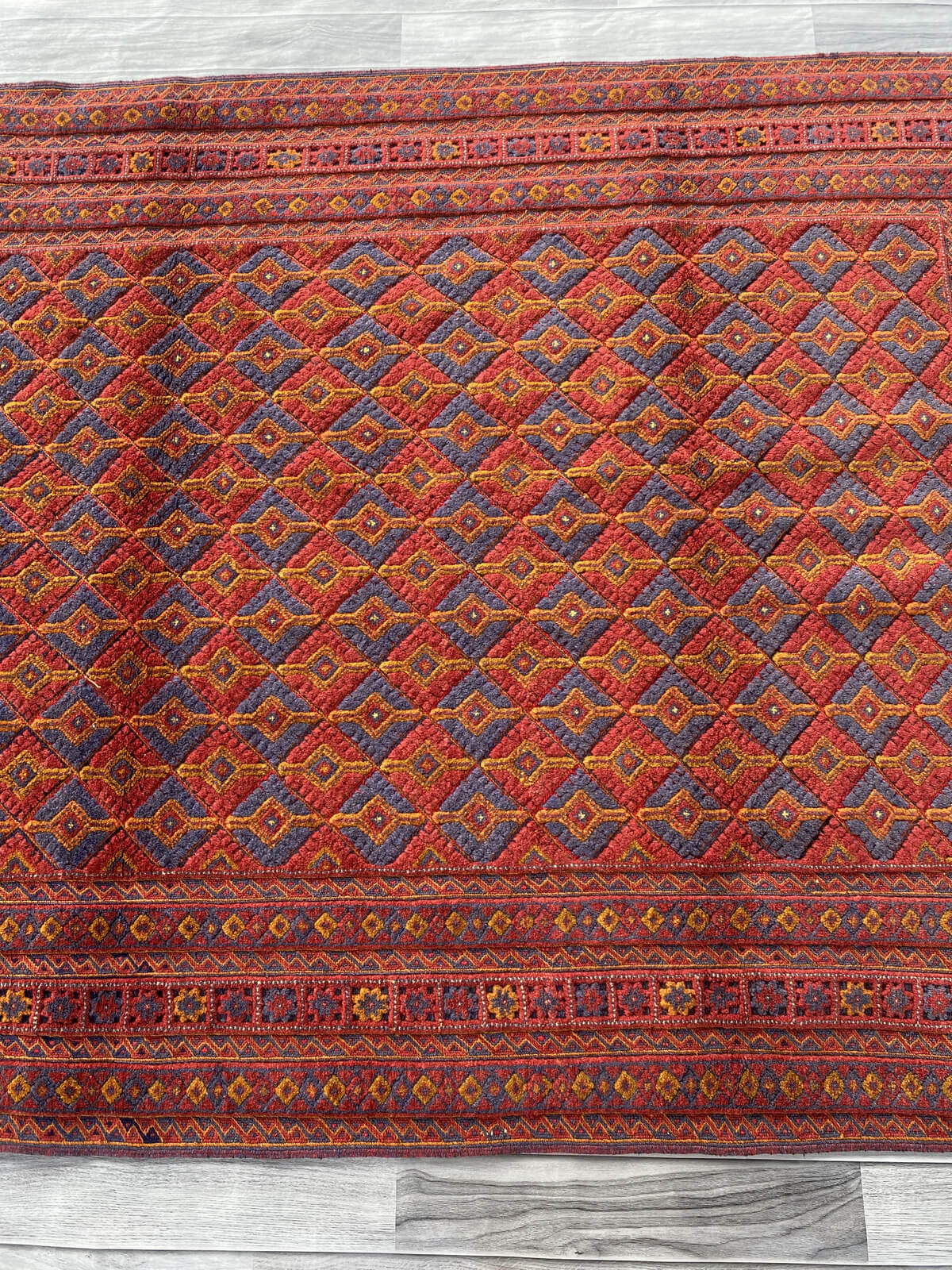 Handmade Afghan Tribal Meshwani Rug 200x145 cm KAS#777