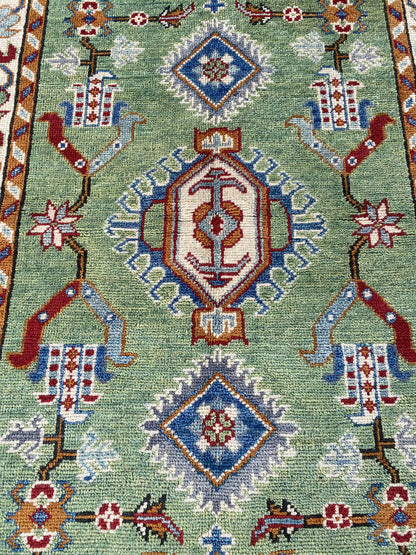 Handmade Traditional Kazak Runner Rug  304 cm x 82 cm  SK#1124