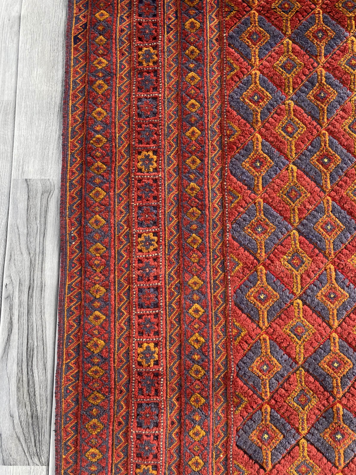 Handmade Afghan Tribal Meshwani Rug 200x145 cm KAS#777