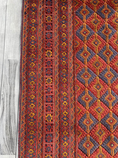 Handmade Afghan Tribal Meshwani Rug 200x145 cm KAS#777