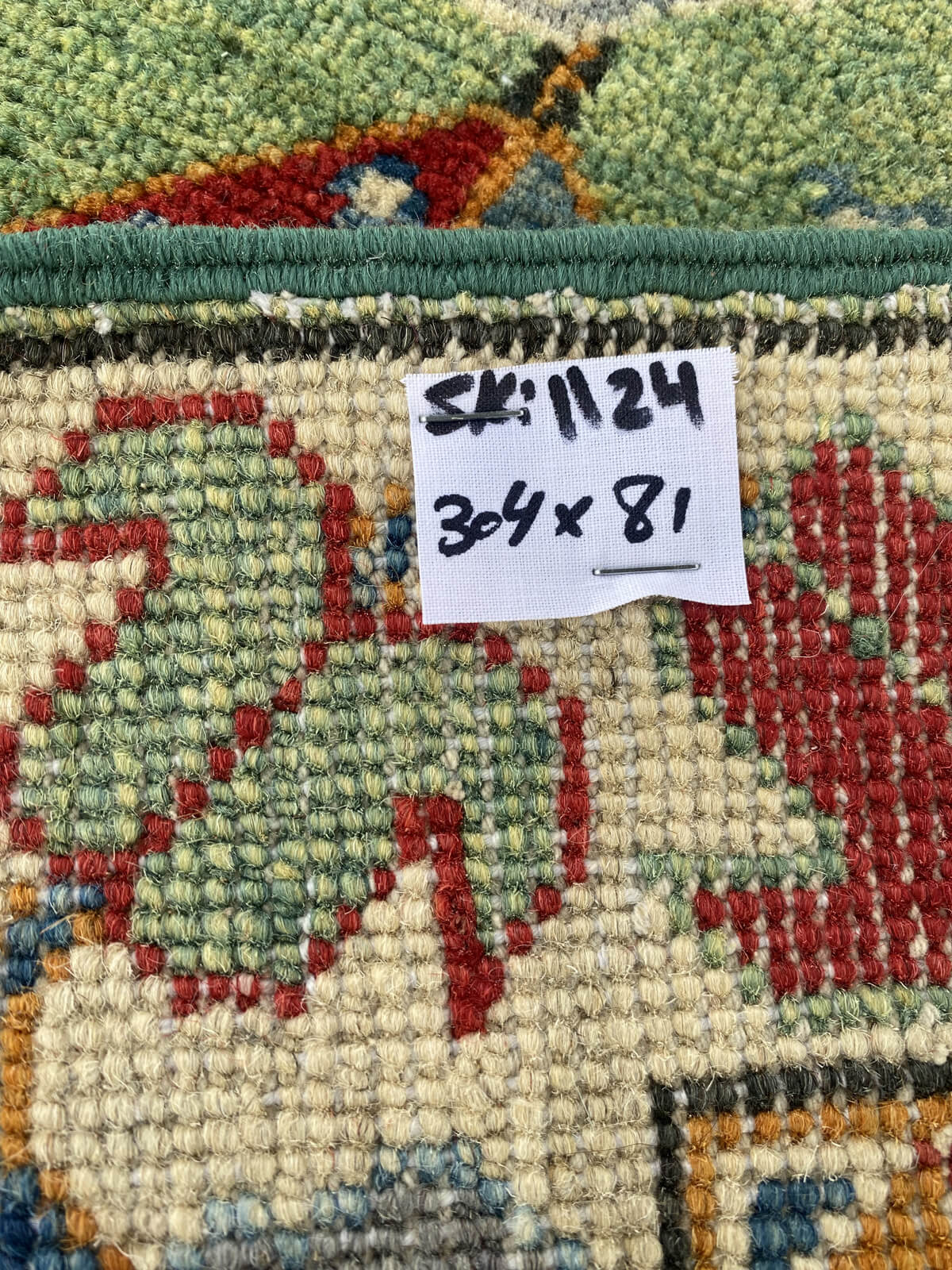 Handmade Traditional Kazak Runner Rug  304 cm x 82 cm  SK#1124