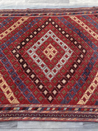 Handmade Afghan Tribal Meshwani Rug 211x158 cm KAS#778