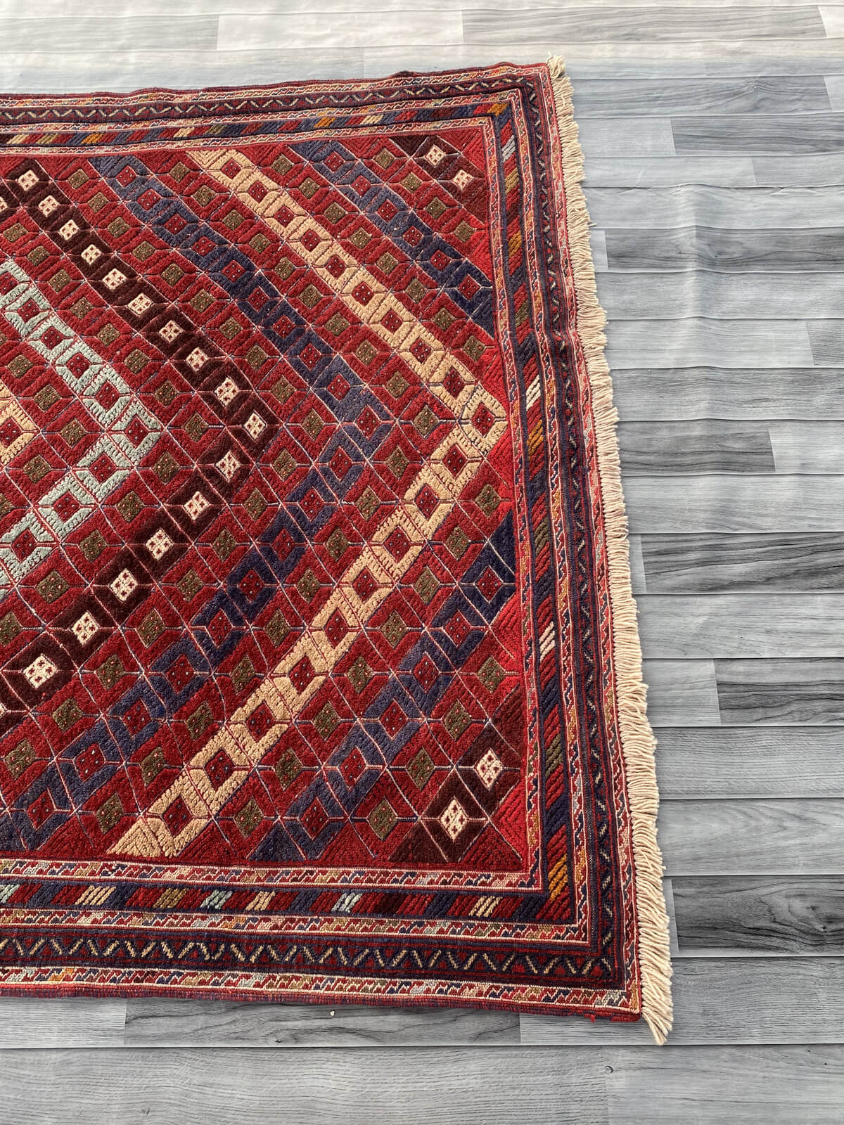 Handmade Afghan Tribal Meshwani Rug 211x158 cm KAS#778