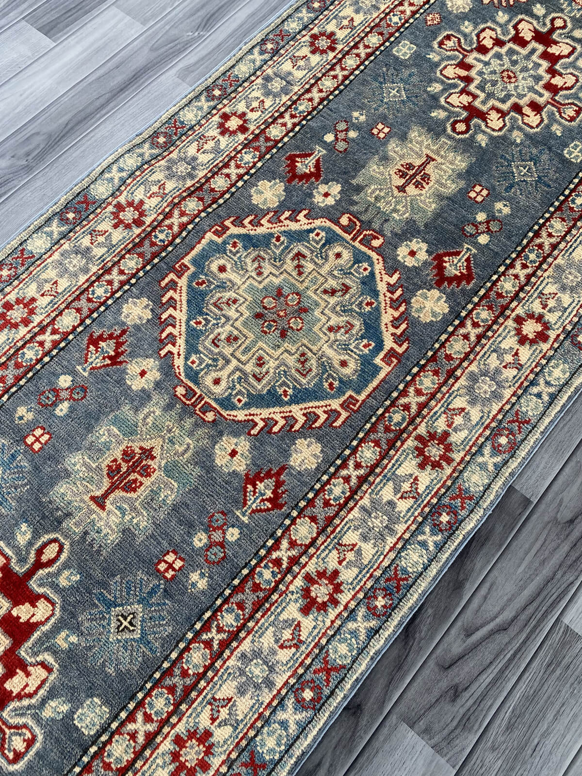 Handmade Traditional Kazak Runner Rug  301 cm x 82 cm  SK#1125