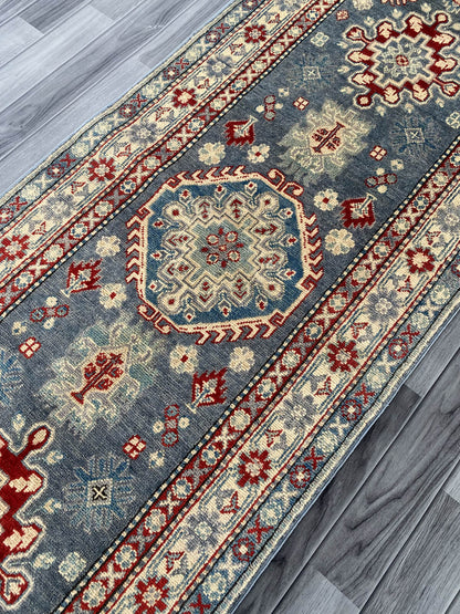 Handmade Traditional Kazak Runner Rug  301 cm x 82 cm  SK#1125