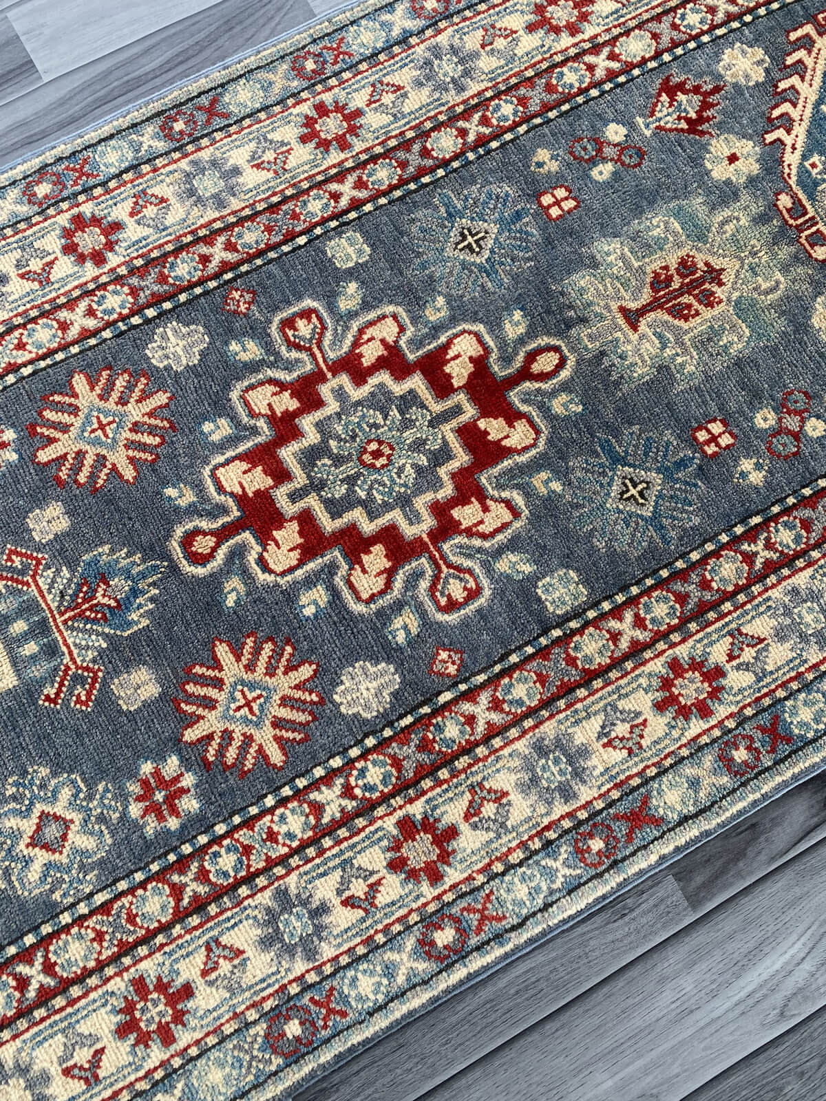 Handmade Traditional Kazak Runner Rug  301 cm x 82 cm  SK#1125
