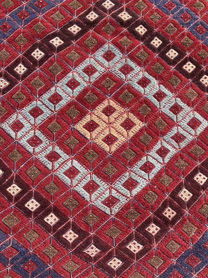 Handmade Afghan Tribal Meshwani Rug 211x158 cm KAS#778