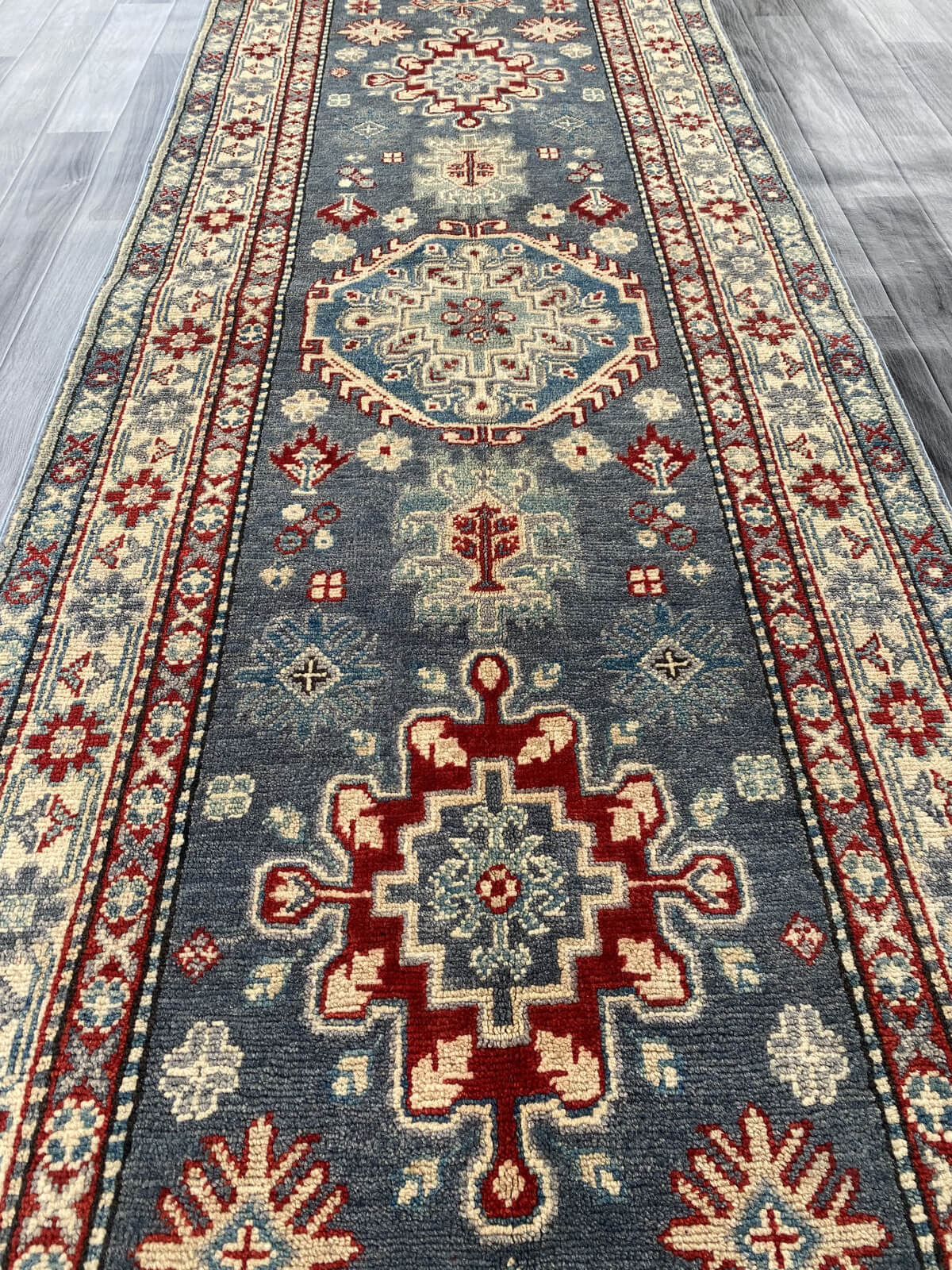 Handmade Traditional Kazak Runner Rug  301 cm x 82 cm  SK#1125