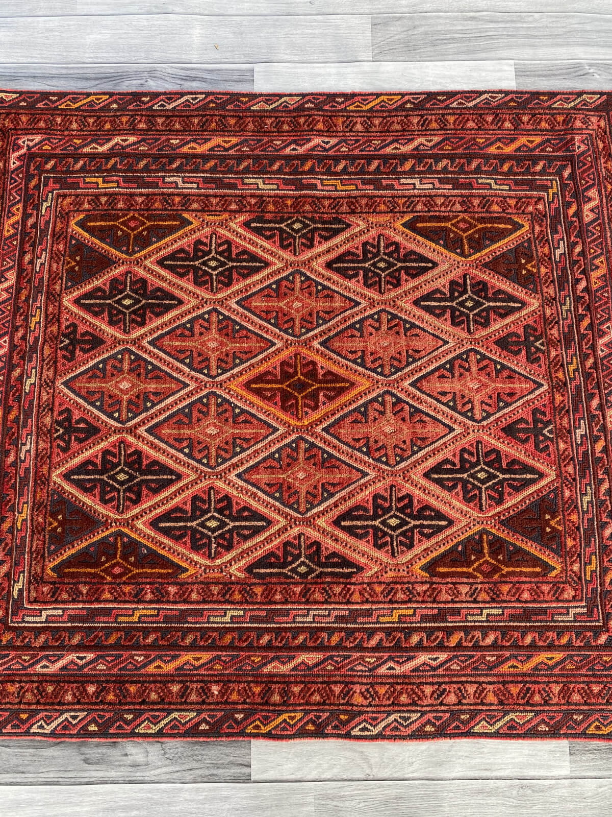 Handmade Afghan Tribal Meshwani Rug 147x107 cm KAS#779