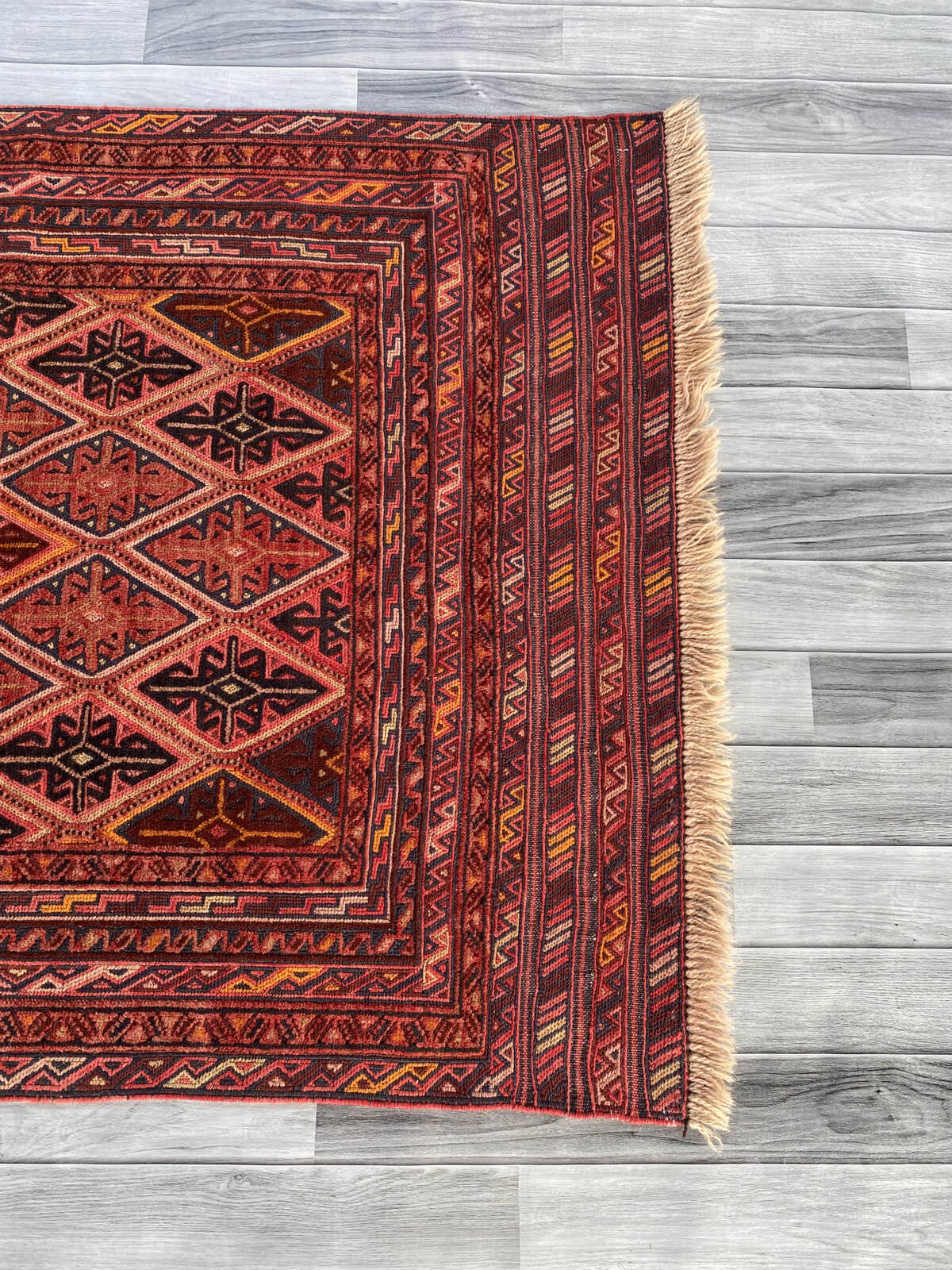 Handmade Afghan Tribal Meshwani Rug 147x107 cm KAS#779