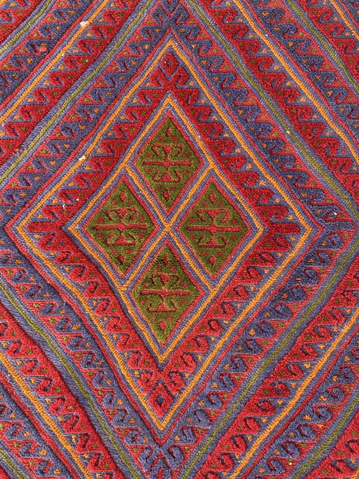 Handmade Afghan Tribal Meshwani Rug 132x110 cm KAS#781