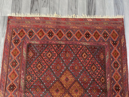 Handmade Afghan Tribal Meshwani Rug 143x121 cm KAS#783