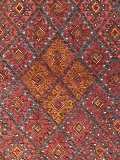 Handmade Afghan Tribal Meshwani Rug 143x121 cm KAS#783
