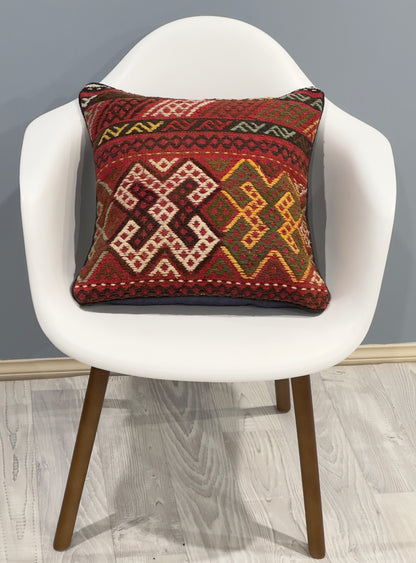 Traditonal Kilim Cushion Cover | 45 CM x 45 CM AF#30