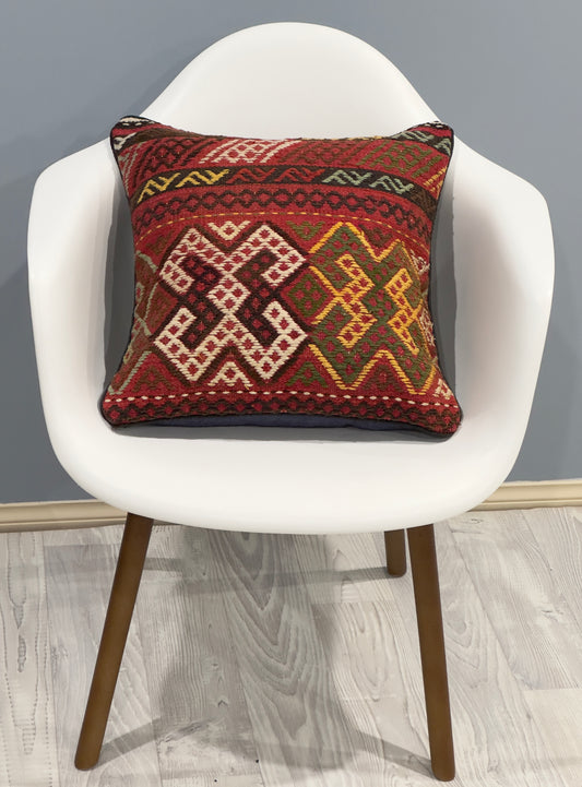 Traditonal Kilim Cushion Cover | 45 CM x 45 CM AF#30