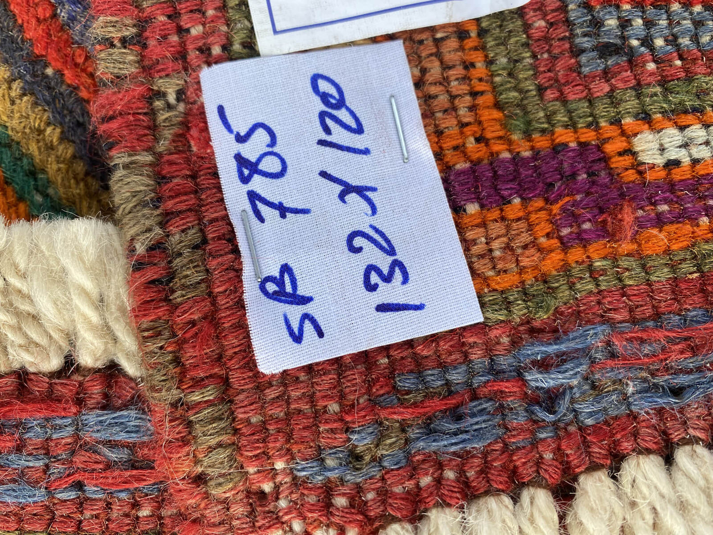 Handmade Afghan Tribal Meshwani Rug 132x120 cm KAS#785
