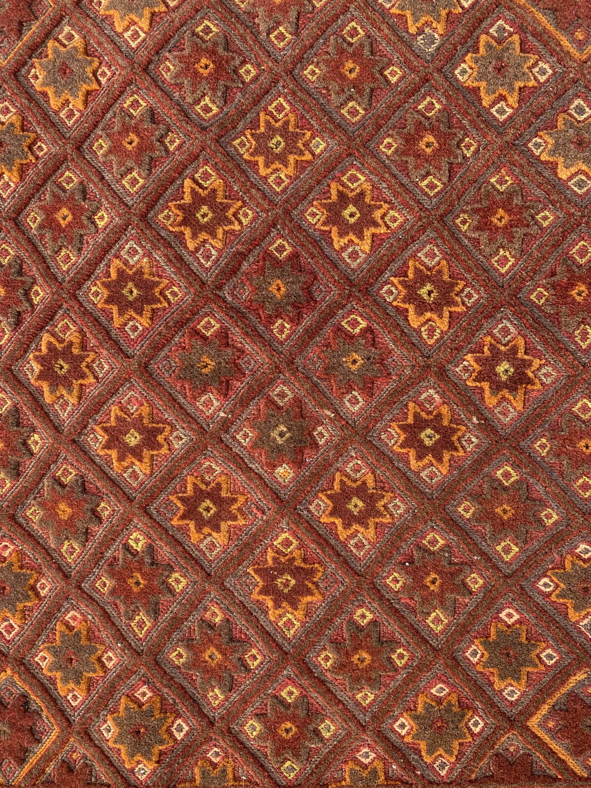 Handmade Afghan Tribal Meshwani Rug 129x115 cm KAS#788