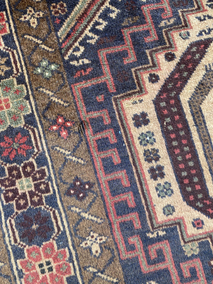 Handmade Afghan Balochi Rug 210x118 cm KAS#790
