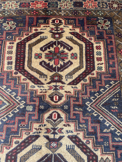 Handmade Afghan Balochi Rug 210x118 cm KAS#790
