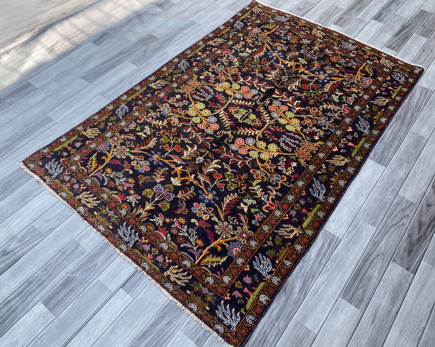 Handmade Afghan Balochi Rug 200x126 cm KAS#792