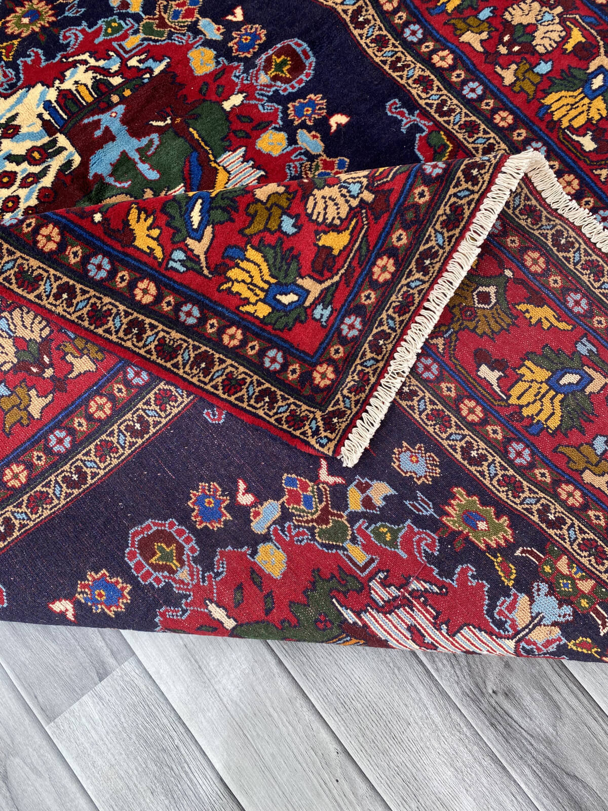 Handmade Afghan Balochi Rug 195x132 cm KAS#793
