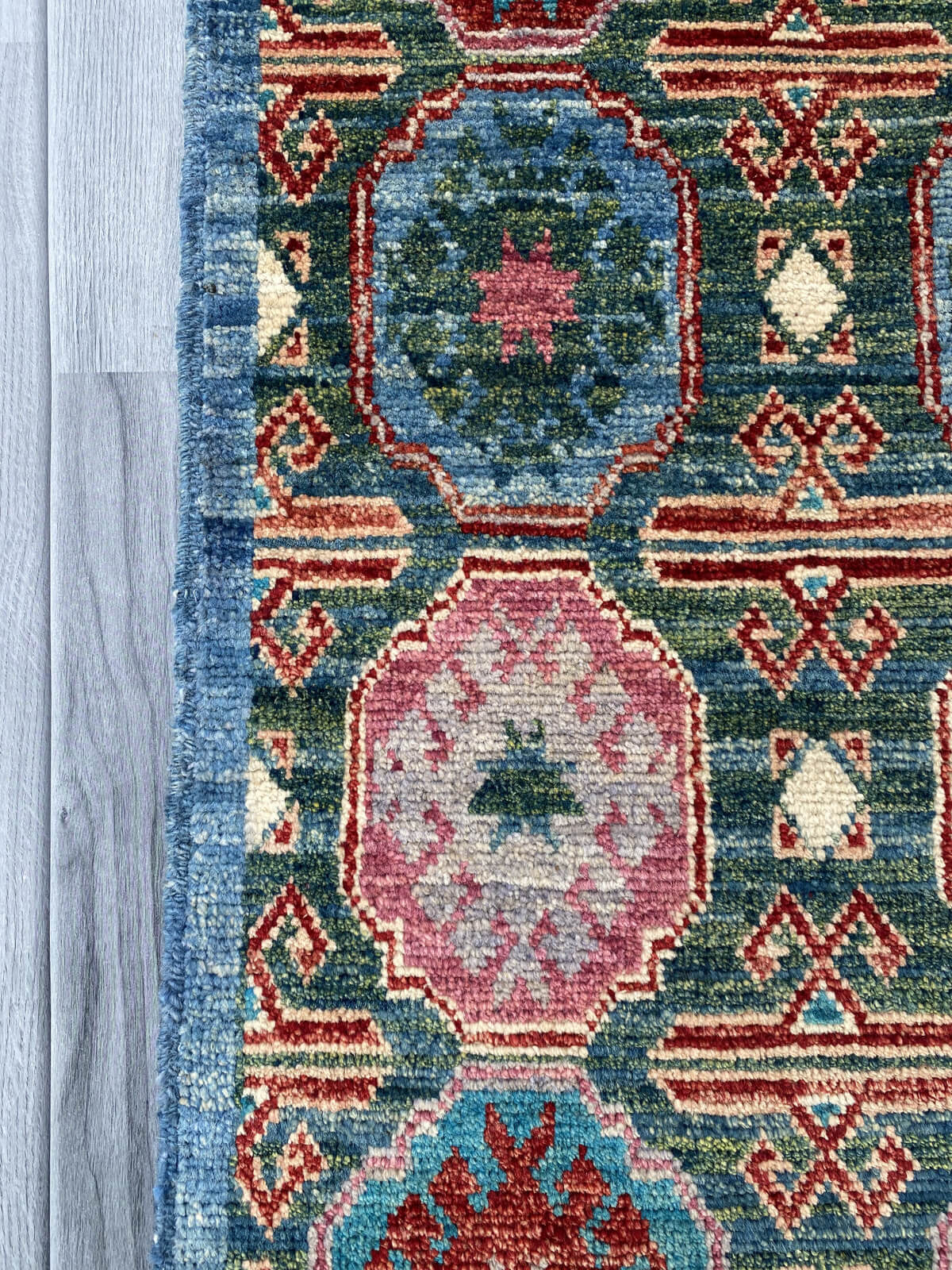 Handmade Afghan Chobi Rug 93x57 cm KAS#794