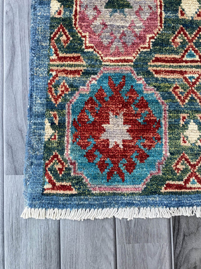 Handmade Afghan Chobi Rug 93x57 cm KAS#794