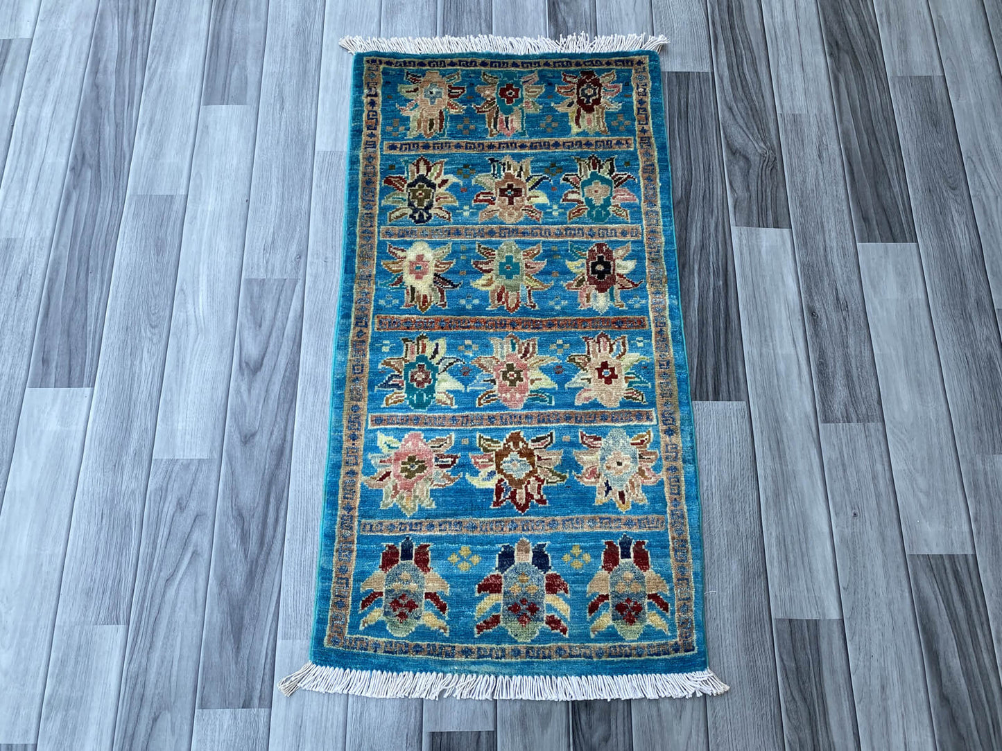 Handmade Afghan Chobi Rug 100x53 cm KAS#795