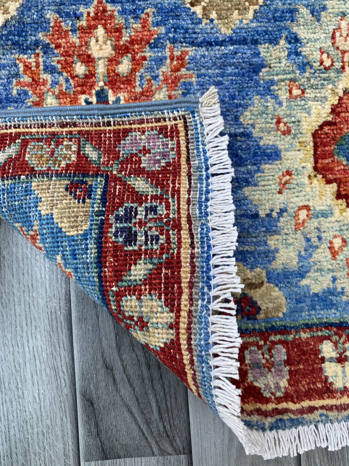 Handmade Afghan Chobi Rug 86x56 cm KAS#796