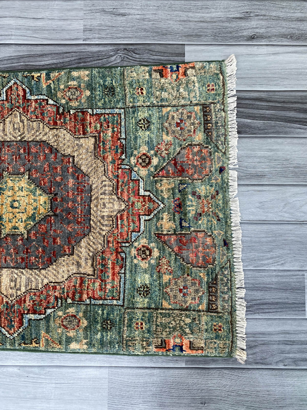 Handmade Afghan Chobi Rug 91x56 cm KAS#801