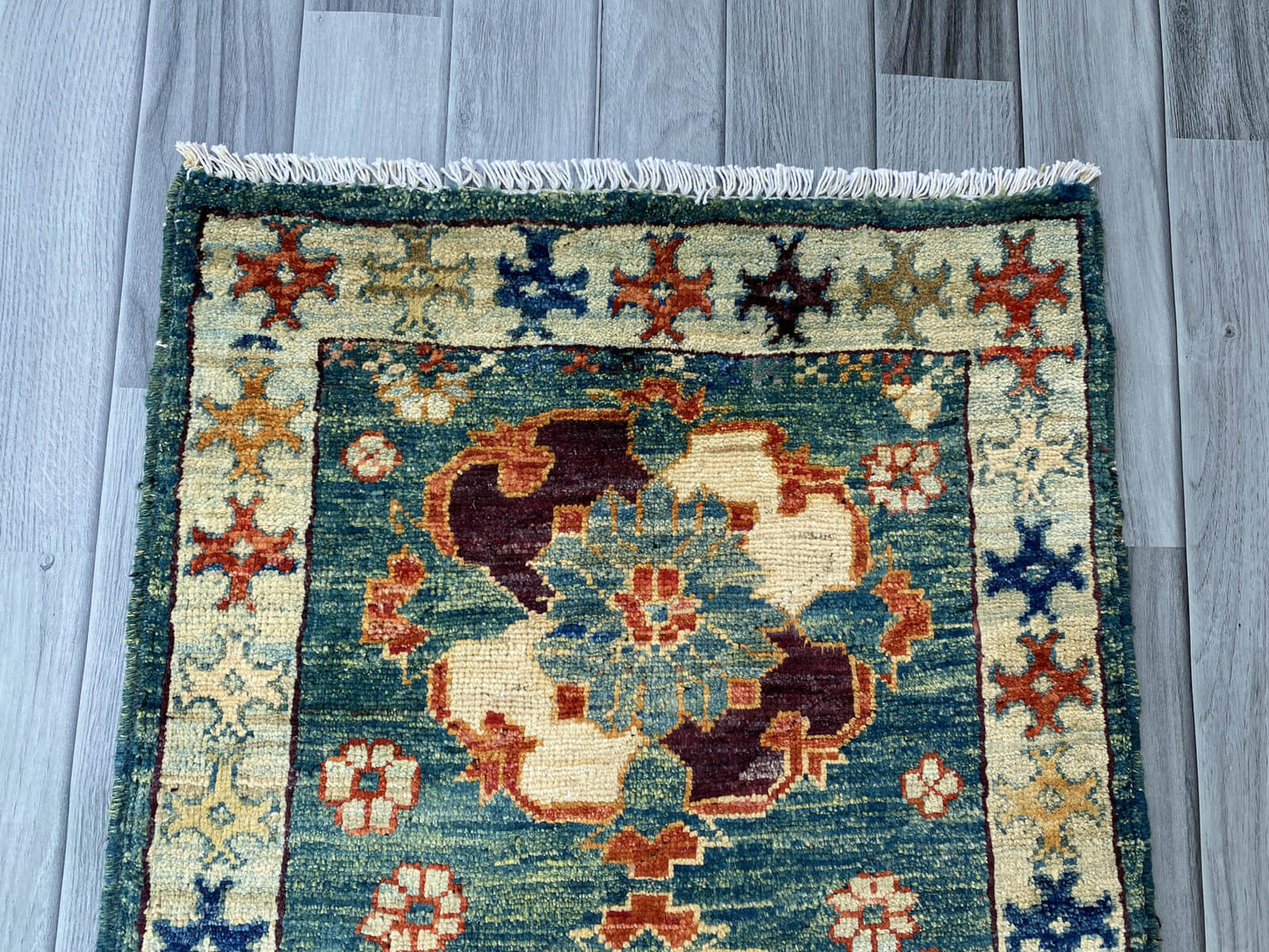 Handmade Afghan Chobi Rug 87x59 cm KAS#802