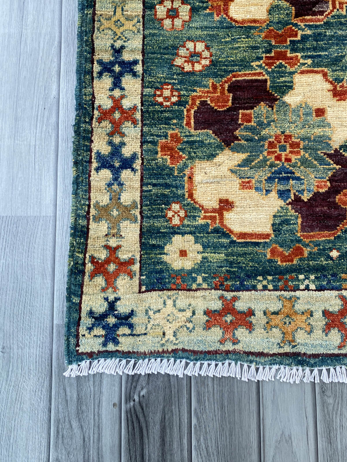 Handmade Afghan Chobi Rug 87x59 cm KAS#802