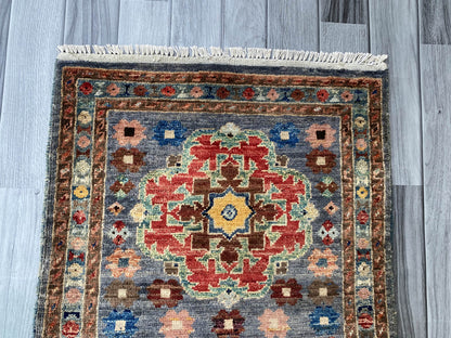 Handmade Afghan Chobi Rug 89x61 cm KAS#803