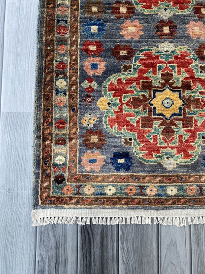 Handmade Afghan Chobi Rug 89x61 cm KAS#803