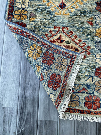 Handmade Afghan Chobi Rug 89x60 cm KAS#804