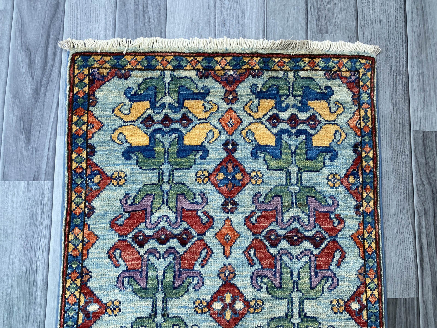 Handmade Afghan Chobi Rug 92x57 cm KAS#806