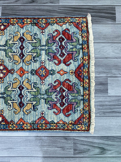 Handmade Afghan Chobi Rug 92x57 cm KAS#806