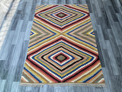 Handmade Afghan Chobi Kilim Rug 169x119 cm KAS#807