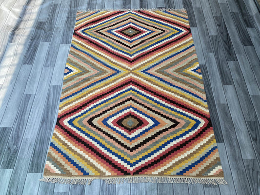 Handmade Afghan Chobi Kilim Rug 169x119 cm KAS#807