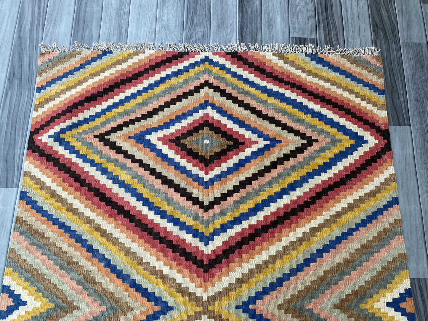Handmade Afghan Chobi Kilim Rug 169x119 cm KAS#807