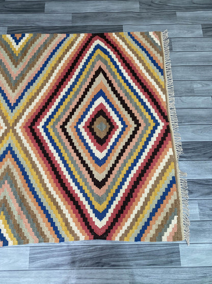 Handmade Afghan Chobi Kilim Rug 169x119 cm KAS#807