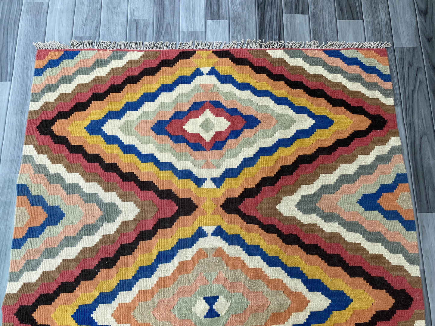 Handmade Afghan Chobi Kilim Rug 170x126 cm KAS#808
