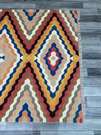 Handmade Afghan Chobi Kilim Rug 170x126 cm KAS#808