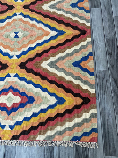 Handmade Afghan Chobi Kilim Rug 170x126 cm KAS#808